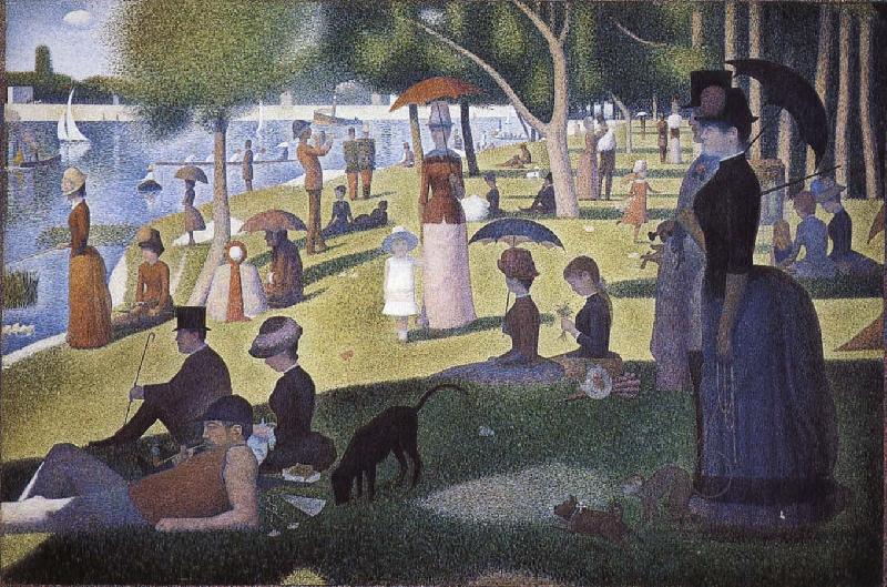 Georges Seurat Island Bowl Sunday oil painting image